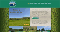 Desktop Screenshot of aberfeldy-golfclub.co.uk